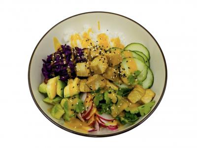 Poke bowl s tofu